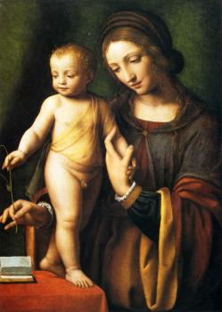 Bernardino Luini : The Virgin And Child With A Columbine